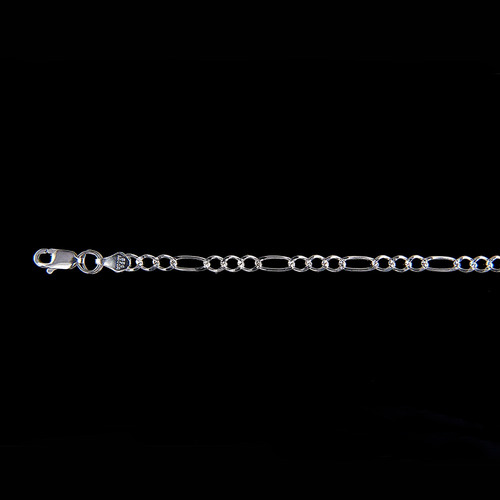 Cadena Hombre Figaro D 3mm-70cm Plataley.925 Duodeluxejoyas®