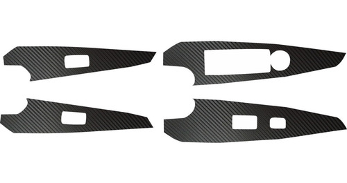 Kit Completo Sticker Puertas/panel Central Mazda 2 18 - 23 Color Fibra De Carbono