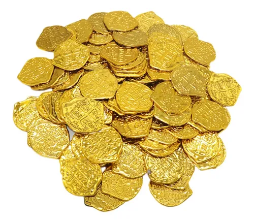 100 Monedas De Oro De Metal Byhoo – Para DND, Juegos De Mesa, Piratas, Con Bolsa De Terciopelo
