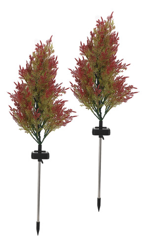 Luces Solares Para Árbol De Navidad, 2 Piezas, Rgb, Automáti