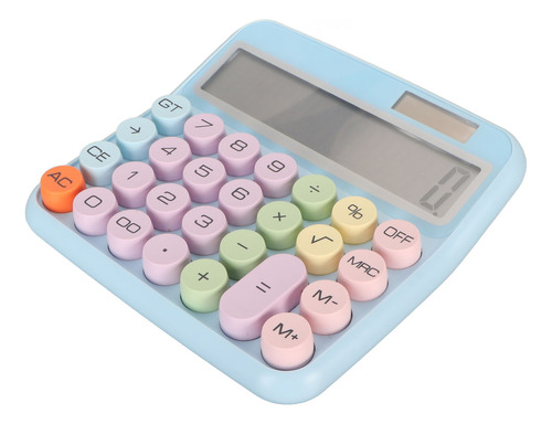 Calculadora Colorida, Teclado Mecánico De 12 Dígitos, Electr