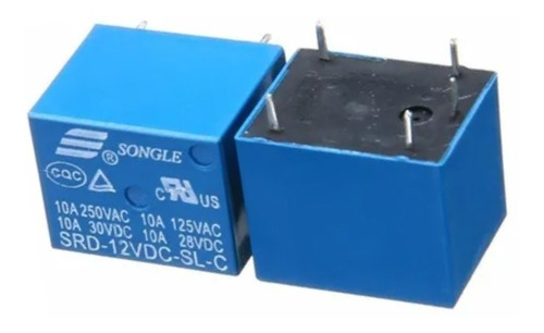 Relay Rele 12v 1 Canal 110-220vac 10a Electronics