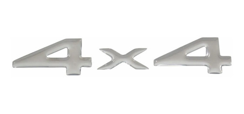 Emblema Adesivo Resinado 4x4 Cherokee Cromado 4x4 Fgc