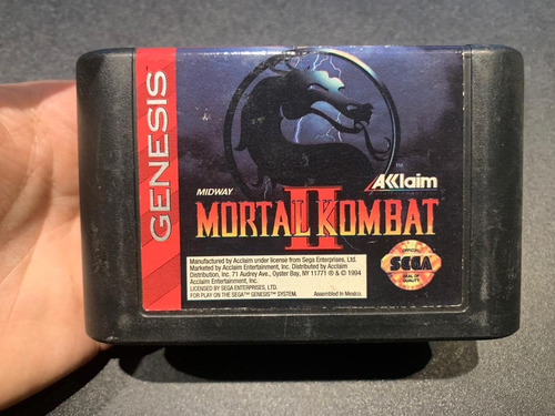 Mortal Kombat 2 Genesis Cartucho