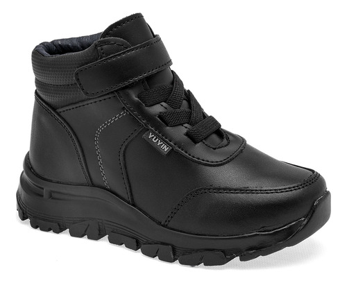 Yuyin Bota Para Mujer Negro, Agujeta Elastica, Cód 111341-3