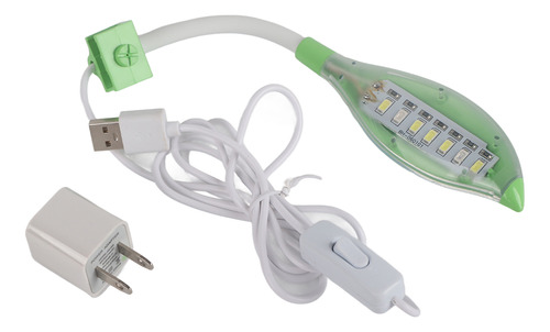 Luz Led Usb Para Acuario, Tipo Tortuga, Pecera, Con Clip Par