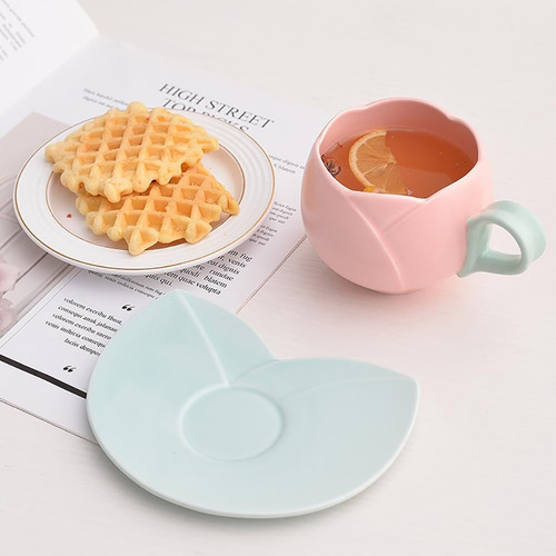 Taza Con Forma De Tulipán, Bonita Taza Con Forma De Tulipán