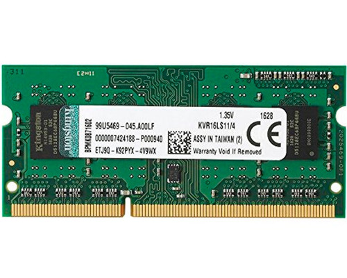 Memoria Ram Ddr3l 4gb Laptop 1600 1.35v Kingston Kvr16ls /vc