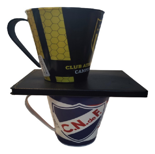 Taza Plastica 360ml Con Asa Conica Nacional Peñarol