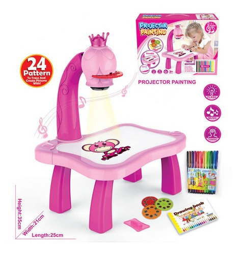Mesa De Pintura De Aprendizaje De Pintura De Proyector Infan