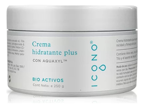 Icono Crema Hidratante Plus X 250g Momento De Aplicación Día/noche Tipo De Piel Sensible