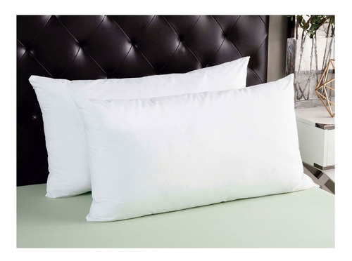 Kit 2 Almohdas King Size Extra Confort Blanco Hotelera Suave