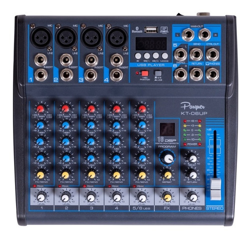 Consola Mixer Parquer 6 Canales Con Efectos