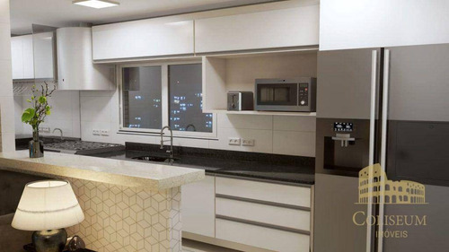 Imagem 4 de 19 de Apartamento Com 3 Dormitórios À Venda, 123 M² Por R$ 849.000,00 - Canto Do Forte - Praia Grande/sp - Ap1055