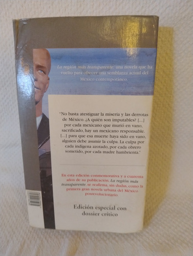 La Región Más Transparente Carlos Fuentes (Usado)