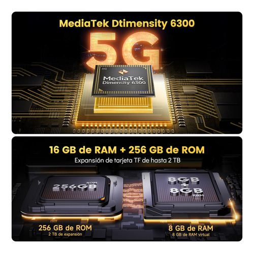Ulefone Armor X31 Pro 5g Dual Sim Phone Resistente Android 14 Smartphone 6.56 16 Gb Ram 256 Gb Rom Cámara Nocturna 6050 Mah Nfc