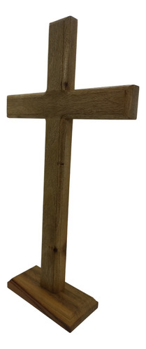 Cruz De Mesa E Parede 35cm Madeira Maciça