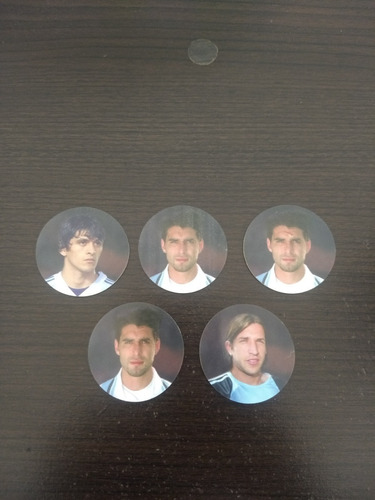 5 Figuritas Tazos Seleccion Argentina 2006 Album Carrefour