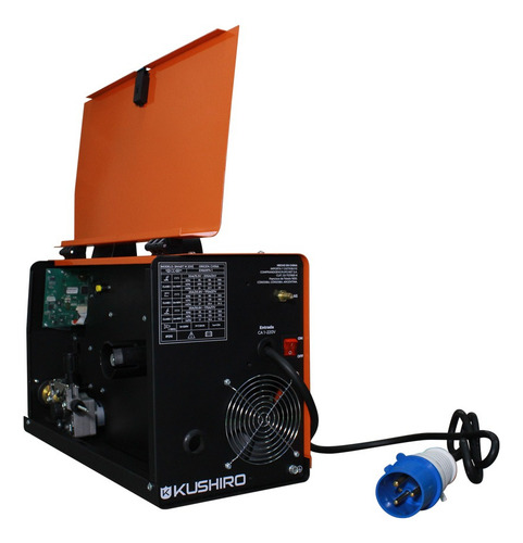 Soldadora Inverter Mig Multiproceso Digital 7,5kva Kushiro Color Rojo Frecuencia 50/60 Hz