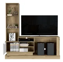 Comprar Mesa Mueble Centro De Entretenimiento Para Tv Con Repisa 