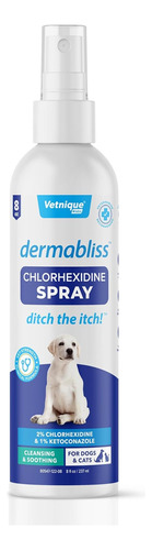 Vetnique Dermabliss Medicated Chlorhexidine Spray Antispetic