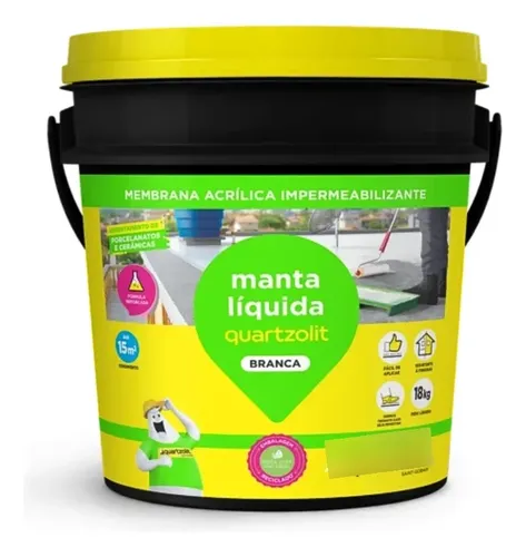 Impermeabilizante Manta Liquida Quartzolit Branco