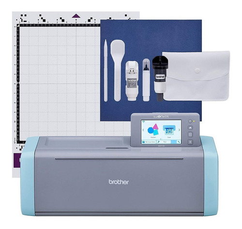 Plotter De Corte Brother Sdx125 De 61cm Gris/azul 110v/220v