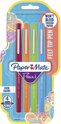Rotuladores Punta Fieltro Paper Mate Flair, Punta Media (0,7