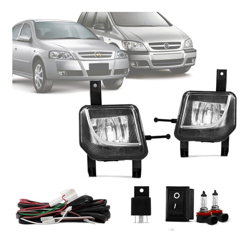 Kit Farol Milha Gm Astra 2003 À 2012 Meriva 2005 À 2011