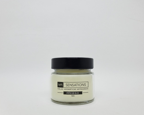 Imagem 4 de 7 de Vela Aromática Perfumada Decorativo 140g - Pêssego