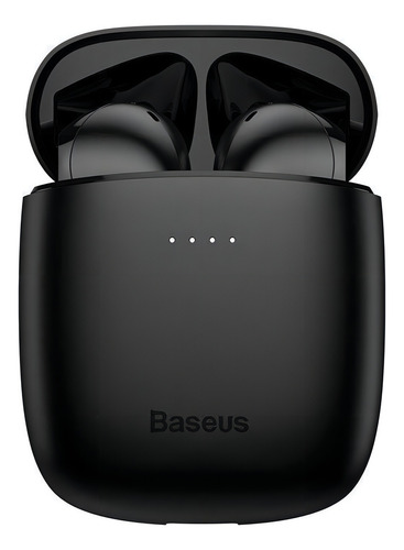 Auriculares in-ear inalámbricos Baseus W04 Pro black con luz LED