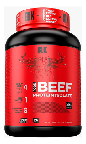 100% Beef Protein Isolate 900g - Blk Performance Sabor Chocolate