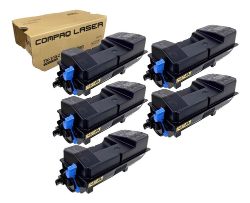 5x Toner P/ Kyocera Tk3182 Tk-3182 P3155dn P3055dn M3566idn