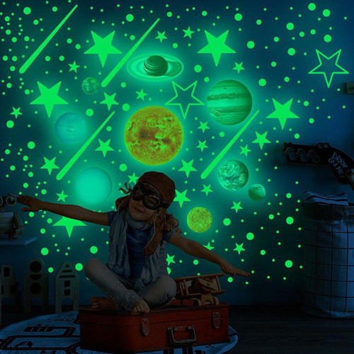 Adesivos De Parede Luminosos Do Sistema Solar