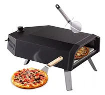 Comprar Set Horno Pizzero A Gas Con Piso Piedra + Pala + Corta Pizza