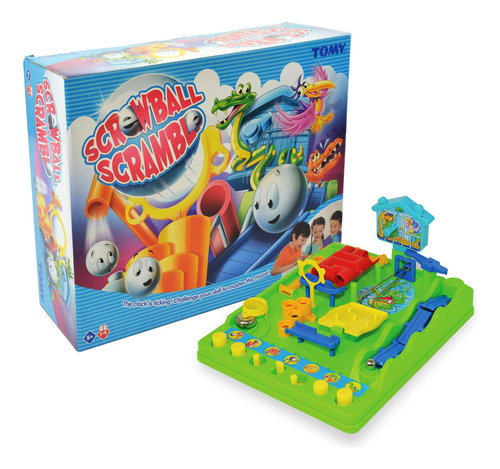 Tomy Games Screwball Scramble Marble Run Game Para Niños - L