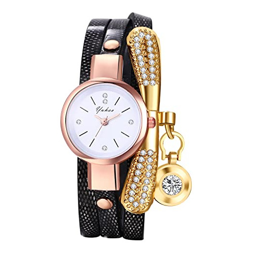 Reloj De Ra Envolvente Para Mujer, Reloj De Cuero Multicapa,