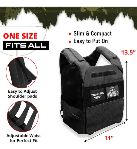 Adjustable Weighted Vest For Women And Men - Comfortable Str