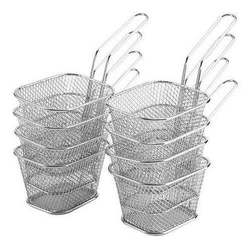 Canasta Freidora Mini De Acero Inox Papas Fritas