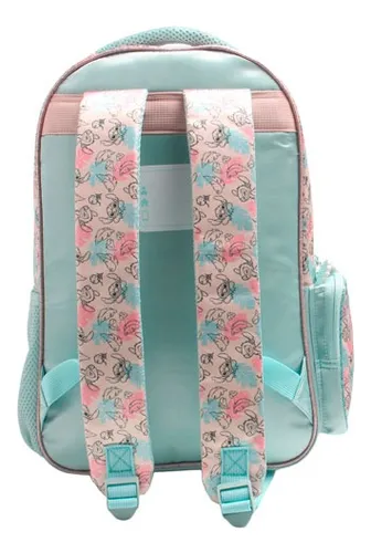 Mochila De Viaje Y Escolar Stitch Viral Satin Disney Colegio