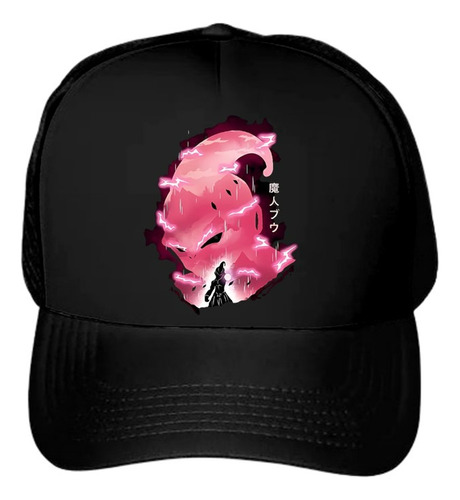 Gorra Negra Majin Boo Dragon Ball Ajustable Unitalla Unisex