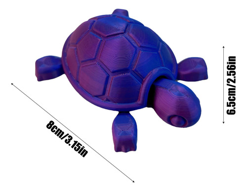 Adorno R Con Forma De Tortuga De Cristal Impreso En 3d, Mode