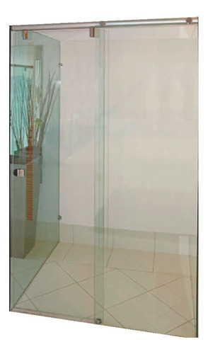 Cancel Para Baño 10mm 2.00mts Redon Cromo Bruken Des 3930b Armazón Transparente Panel Transparente
