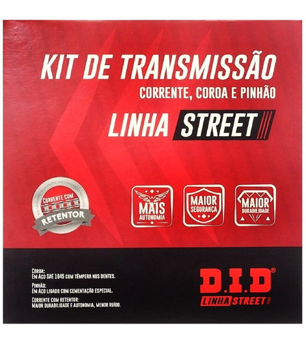 Kit Relação Transmissão Original Did Yamaha R3 Mt03 Mt-03