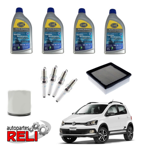 Kit Afinacion Vw Crossfox 1.6 L Aceite Sintético