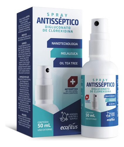 Kit 6 Antisséptico Para Curativos 50ml - Ecofítus
