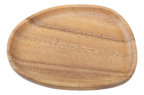 Plato Llano De Madera De Nogal, Estilo Japonés, Único