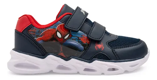 Zapatillas Niño Spiderman Textil Doble Abrojo