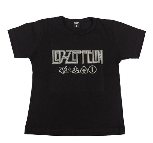 Remera Niño Algodon Led Zeppelin Zoso Rock