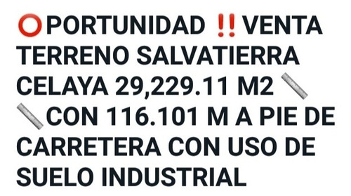 Imagen 1 de 3 de Oportunidad De Venta Terreno En Salvatierra